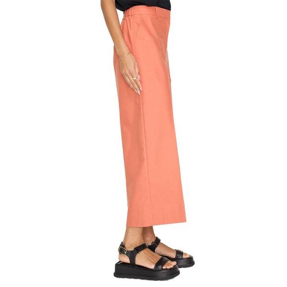 brochu walker Lena Cropped Pant TGR4270 in Rio Salmon Brick Rust Small S NEW - Picture 4 of 6